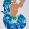 1 Mermaid 1 Linocut 21x 15cm