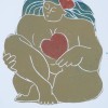 23 Have a Heart 2 Linocut 17x16cm