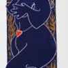 32 Virgo Linocut 47x13cm