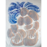 1 April Collagraph 56x40cm