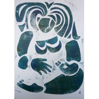 4 July Collagraph 56x40cm